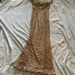 Gold Floor Length Gown